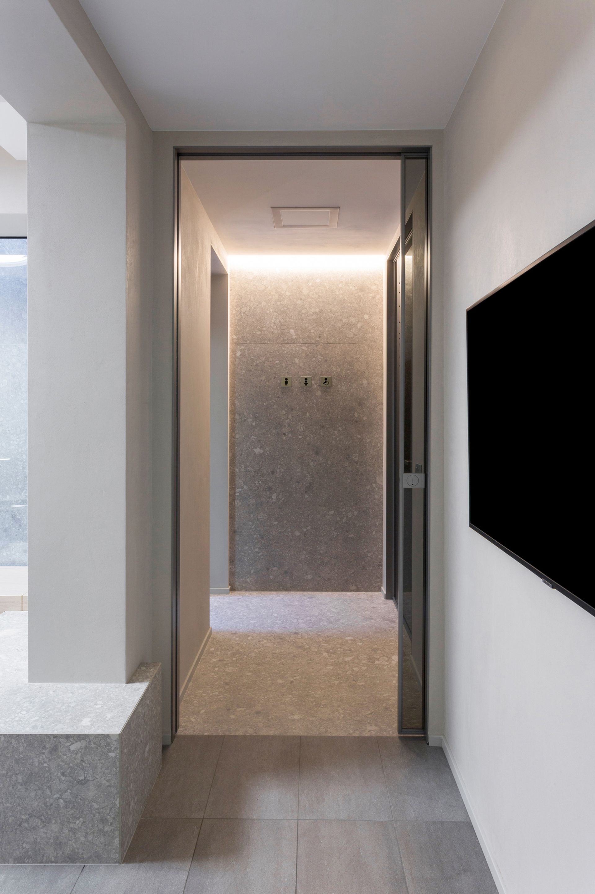 progetto interior design, ristrutturazione studio dentistico Bergamo, Milano, Lago di Como Londra, New York, Parigi. designer Claudio Acquaviva, architetto Debora Bordogni, Officina Magisafi architettura design - cantiere