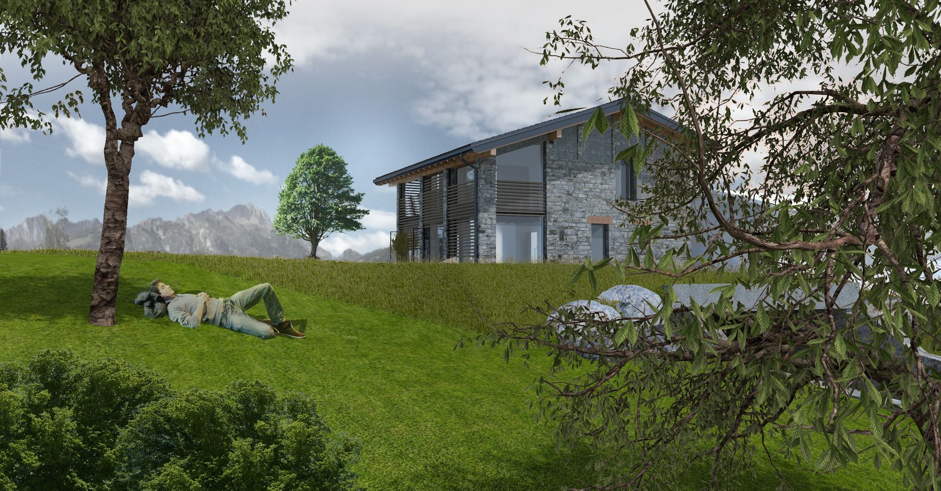 Farmhouse renovation project, recovery old house in the countryside of Bergamo. Officina Magisafi architecture design - exterior