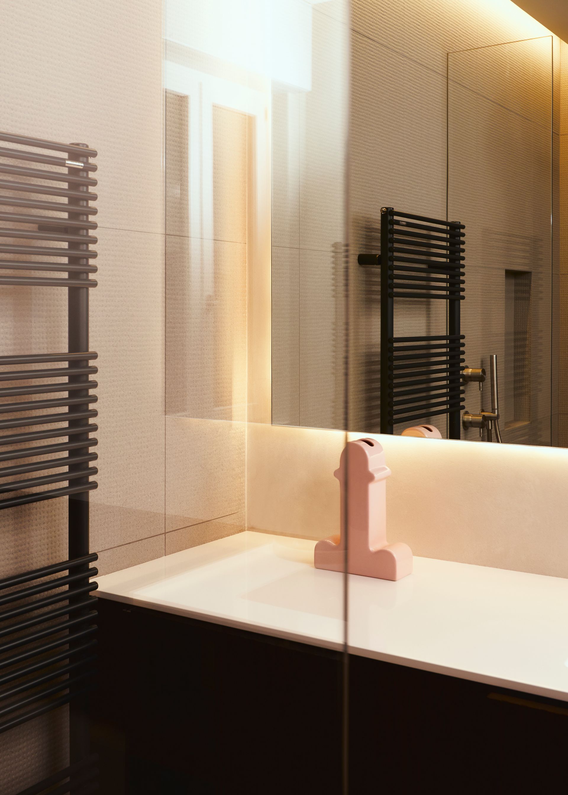interior design project, bathroom Mutina Pico Bouroullec apartment renovation in Bergamo, Milan, London, New York, Paris, Lake Como, Gstaad - cabinet