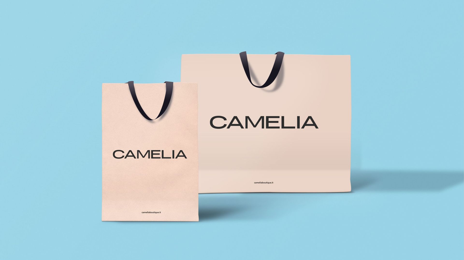 Progetto interior design, ristrutturazione negozio Camelia boutique Elisabetta Franchi Bergamo, Milano, Parigi, Londra, New York. Officina Magisafi architettura design - shopping bag