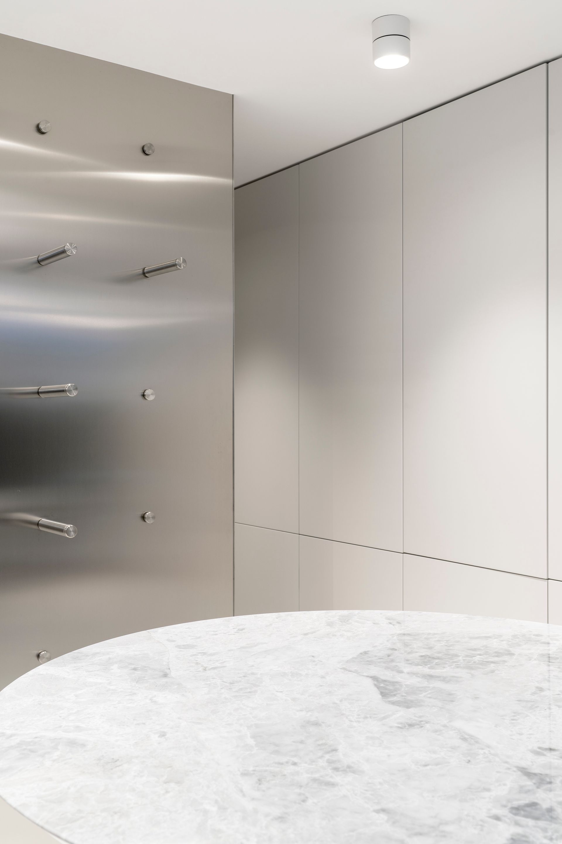 Interior design project, boutique remodeling and rebranding luxury fashion clothing Bergamo, Milan, Lake Como, London, New York, Paris. Officina Magisafi architecture design -  first floor