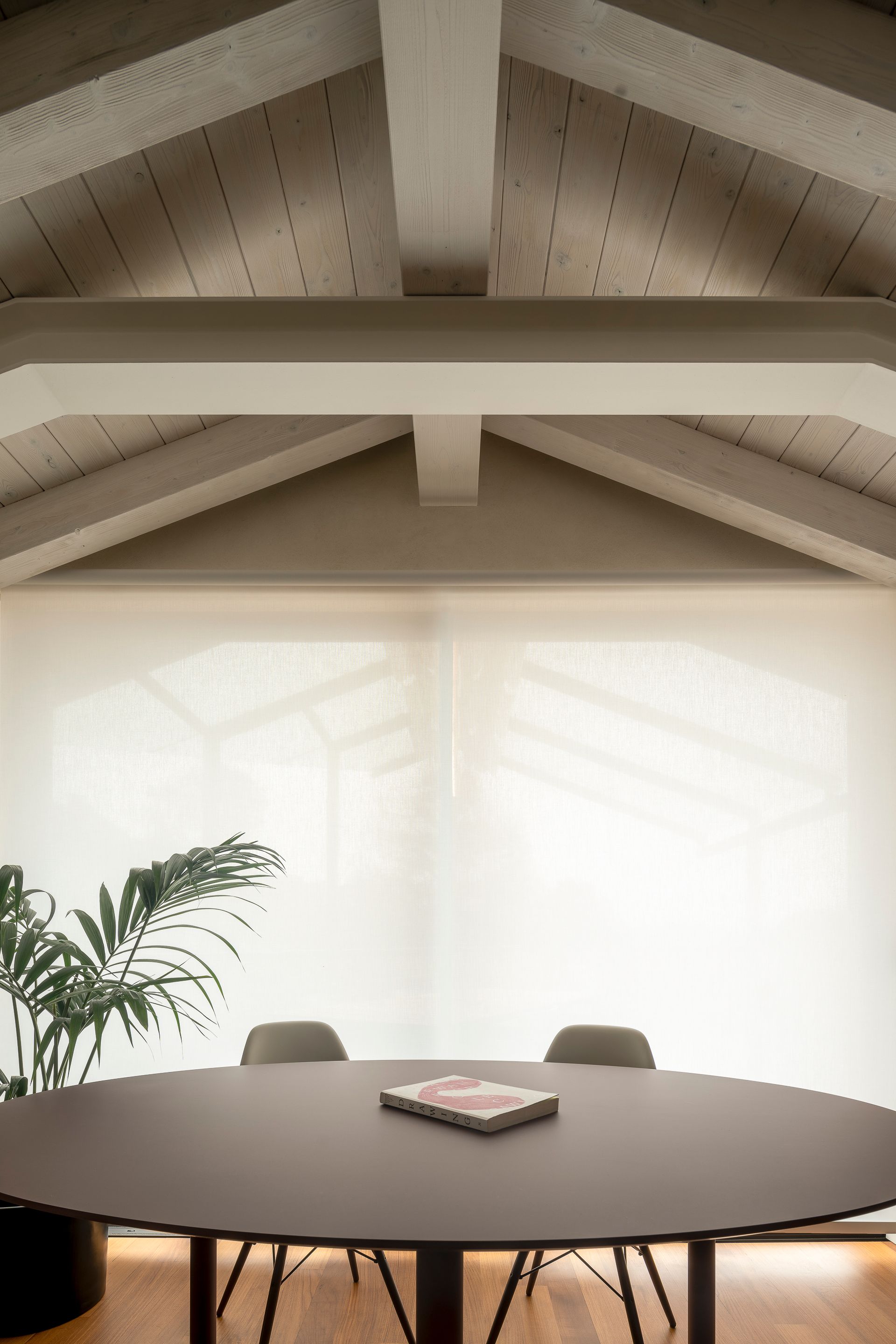 Interior design project, attic renovation with terrace with a view Bergamo, Milan, Lake Como, London, New York, Paris, Gstaad. Officina Magisafi architecture design - attic