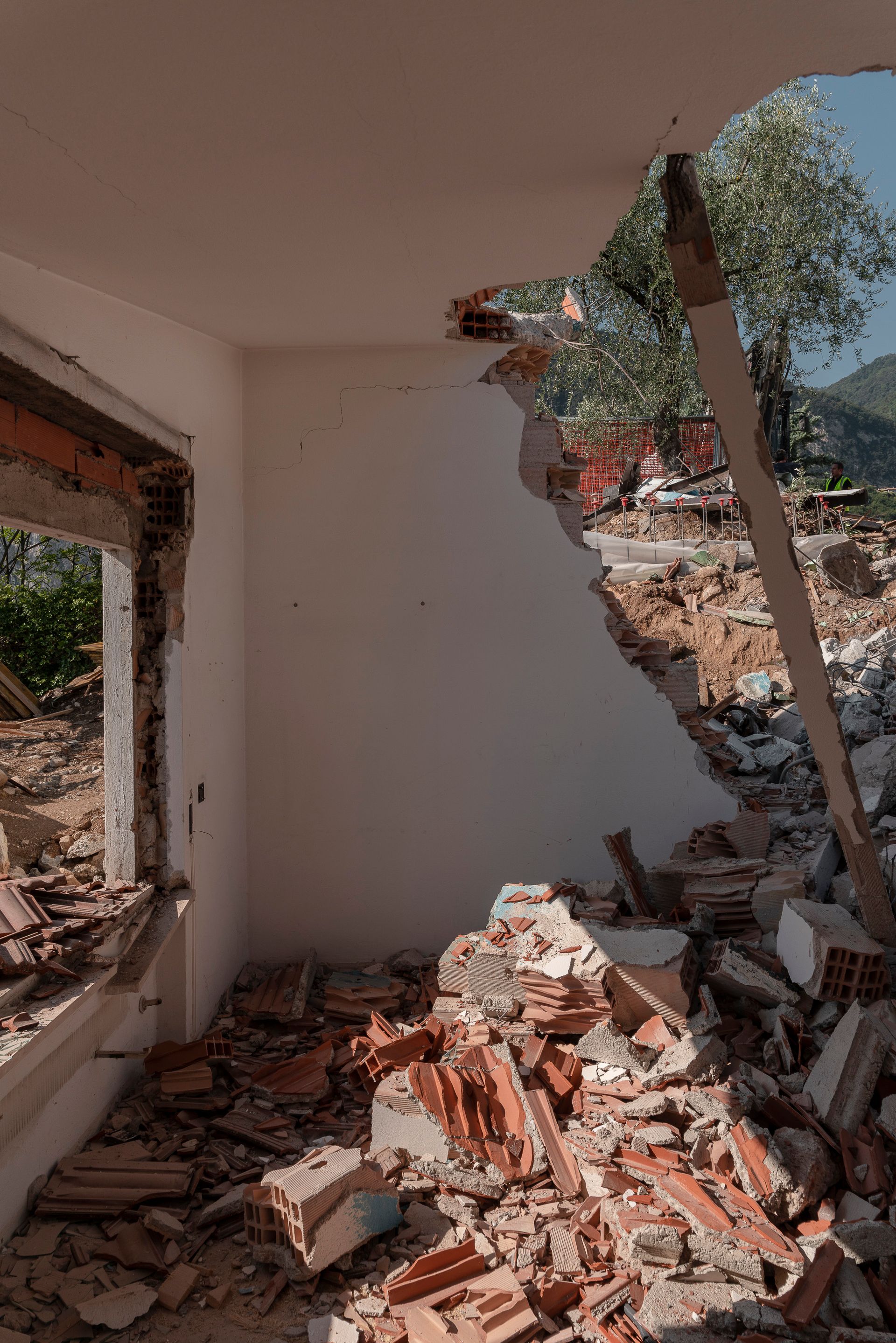 Reportage by Luca Argenton construction site strip out, house demolition Lake Garda, Brescia, Bergamo, Milan. Officina Magisafi architecture design - photo 1
